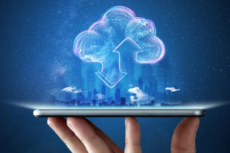 Creative Background Male Hand With Phone